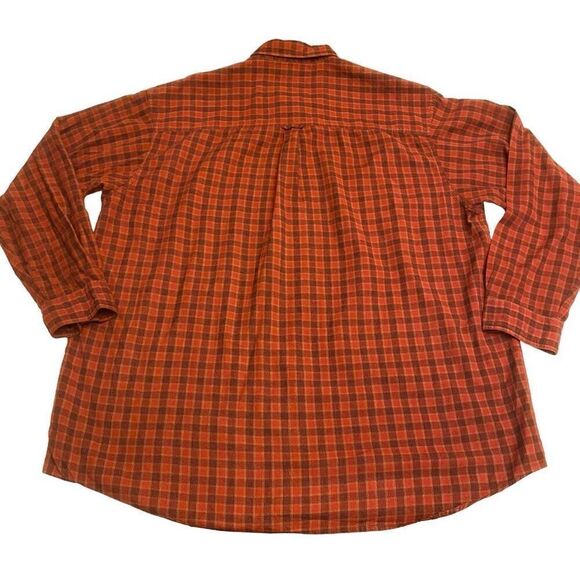 Columbia Sportswear Dark Red and Navy Plaid Button Down Shirt Sz 2XB - Picture 4 of 12
